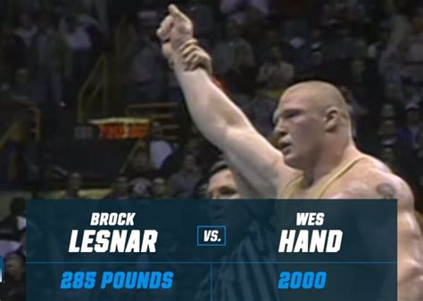 WWE star Brock Lesnars 2OT NCAA title win in 2000